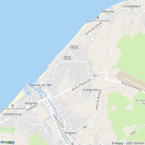 La carte pour la ville de Trouville-sur-Mer 14360