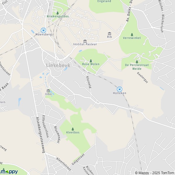 La carte pour la ville de 1620-1630 Linkebeek