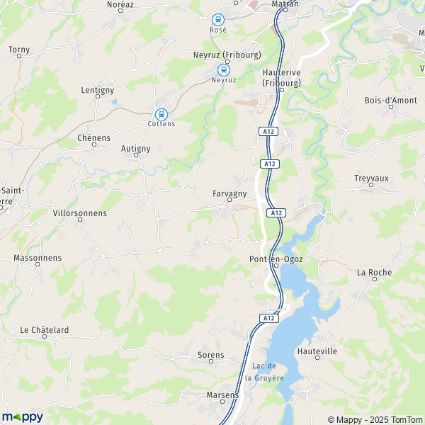 La carte pour la ville de Gibloux 1645-1728
