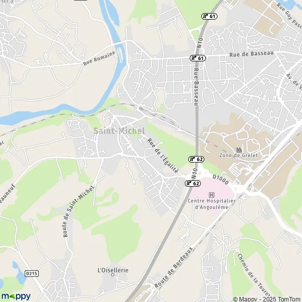 Plan Saint-Michel carte Saint-Michel  16470  infos pratiques