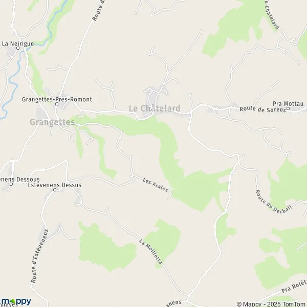 Plan Grangettes carte de Grangettes (1686) et infos pratiques