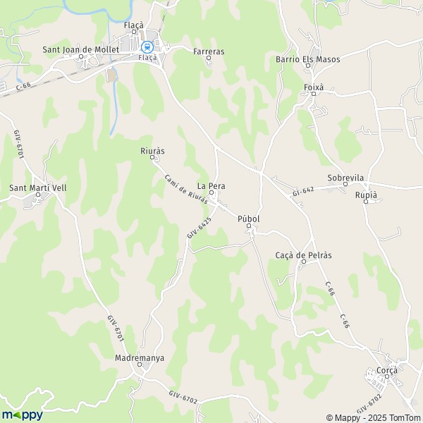 La carte pour la ville de 17120 la Pera