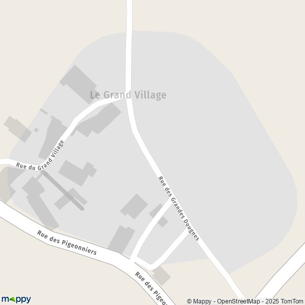 Carte Le Grand Village, 17120 Chenac-Saint-Seurin-d'Uzet