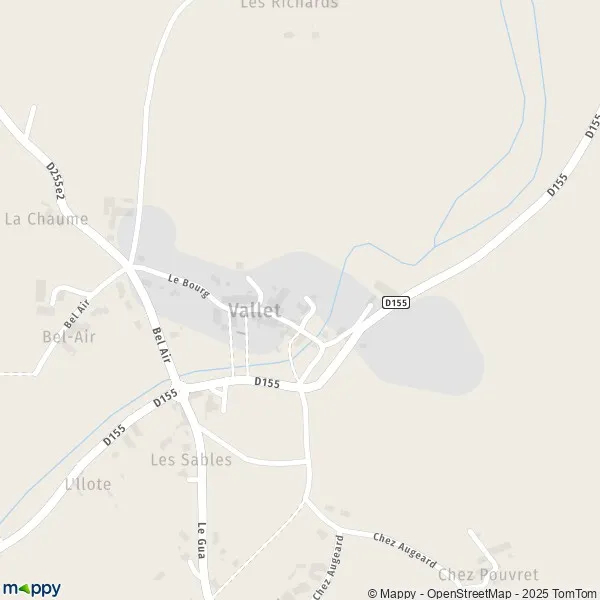 Carte Vallet, 17130 Montendre