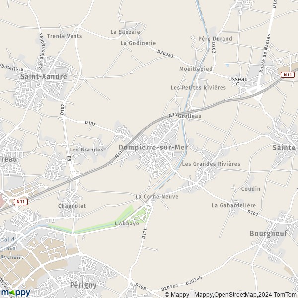 La carte pour la ville de Dompierre-sur-Mer 17139