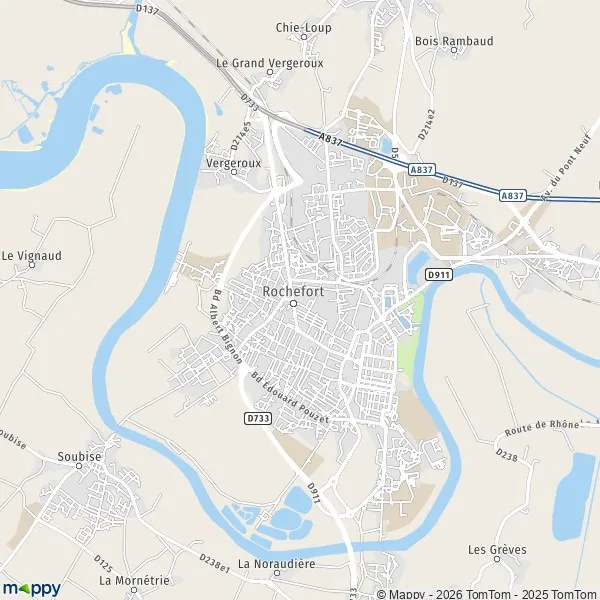 Plan Rochefort : carte de Rochefort (17300) et infos pratiques