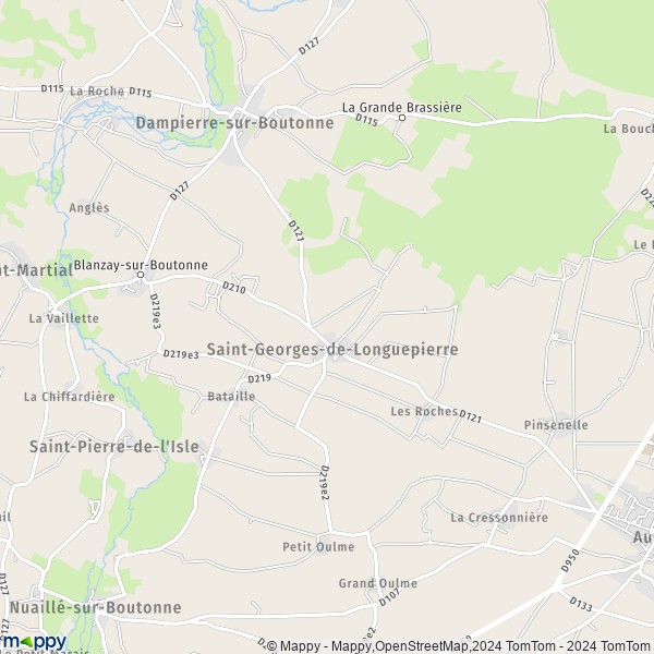 La carte pour la ville de Saint-Georges-de-Longuepierre 17470