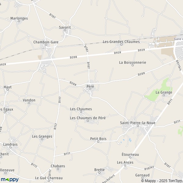 Carte Le Château, 17700 Saint-Pierre-la-Noue