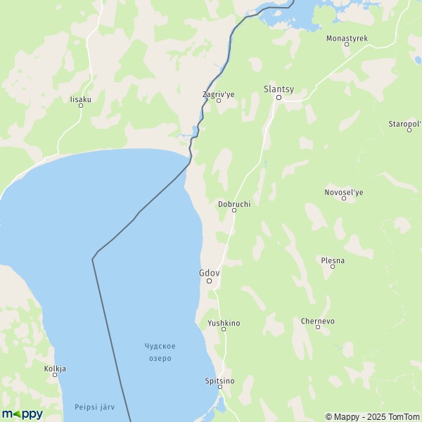 La carte pour la ville de Dobruchinskaya 181600-181616
