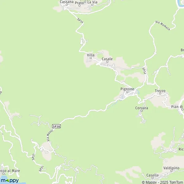 Plan Pignone carte de Pignone (19020) et infos pratiques