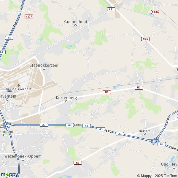 La carte pour la ville de 1910-3078 Kortenberg