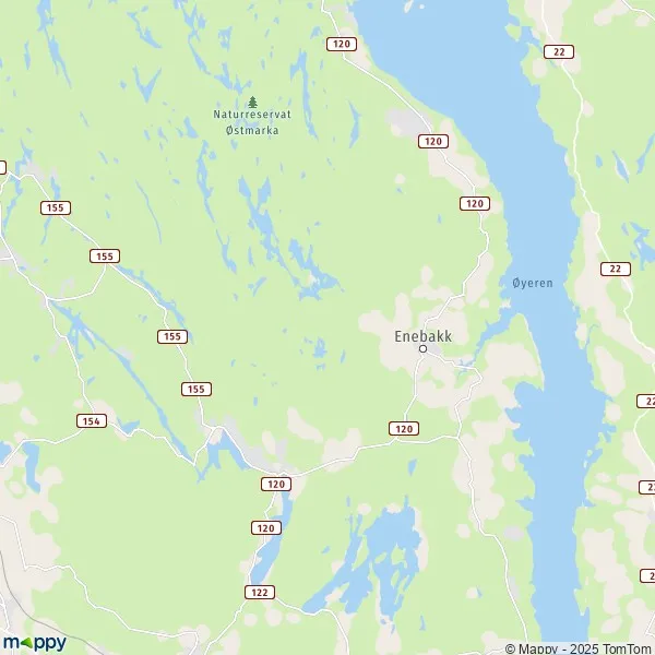 Plan Ytre Enebakk carte de Ytre Enebakk (1914) et infos pratiques