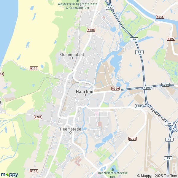 La carte pour la ville de Haarlem 2011-2063