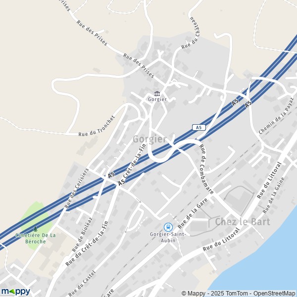 Carte Gorgier, 2023 La Grande Béroche