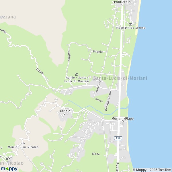 Carte Prunete, 20230 Santa-Lucia-di-Moriani