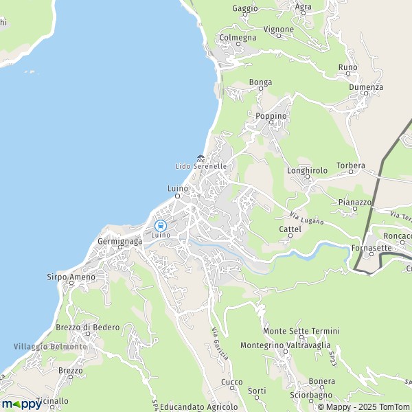 La carte pour la ville de Luino 21016