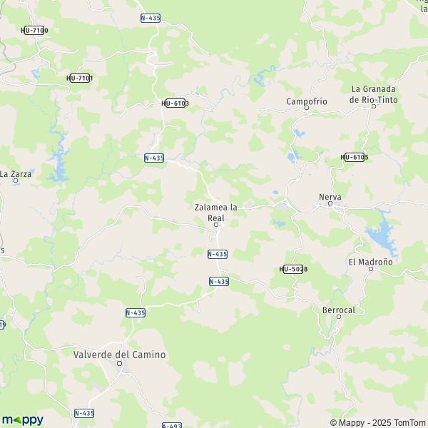 La carte pour la ville de 21649-21650 El Campillo