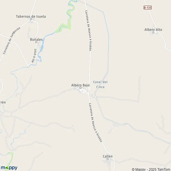 Plan Albero Bajo carte de Albero Bajo (22255) et infos pratiques