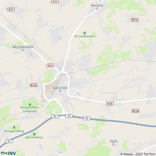La carte pour la ville de 2230-3390 Aarschot