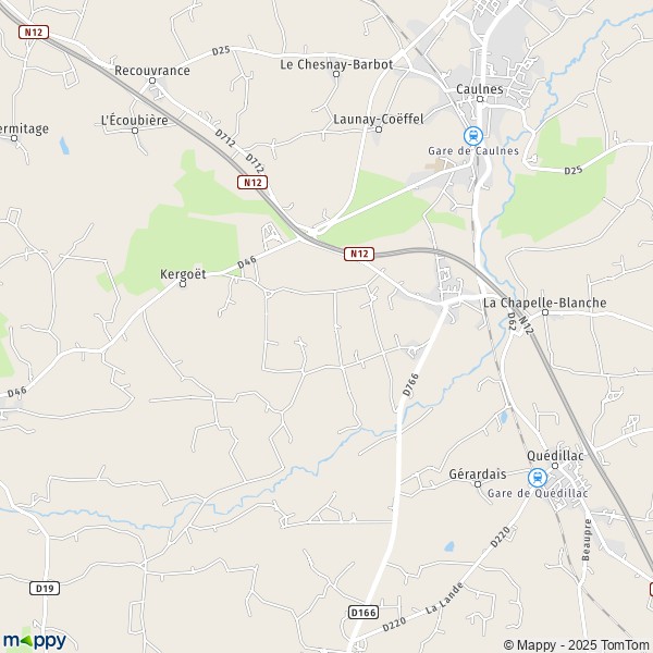 La carte pour la ville de Saint-Jouan-de-l'Isle 22350