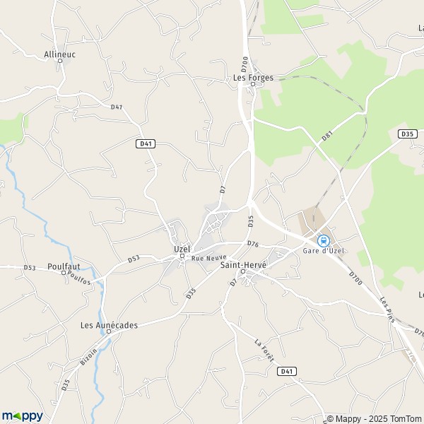Carte Bonne Nouvelle, 22460 Uzel