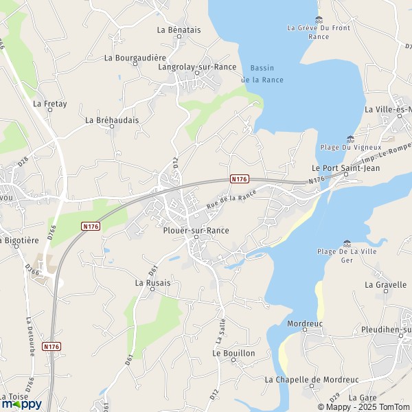 Carte La Guérais, 22490 Plouër-sur-Rance