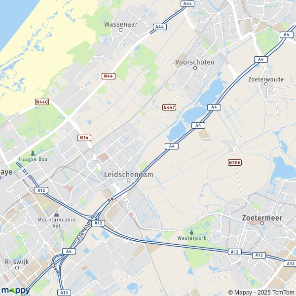 La carte pour la ville de Leidschendam-Voorburg 2261-2275