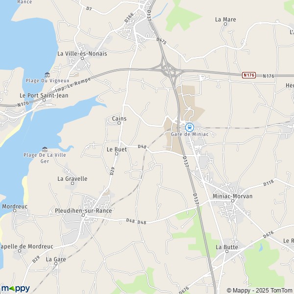 Carte Le Chemin Bleu, 22690 Pleudihen-sur-Rance