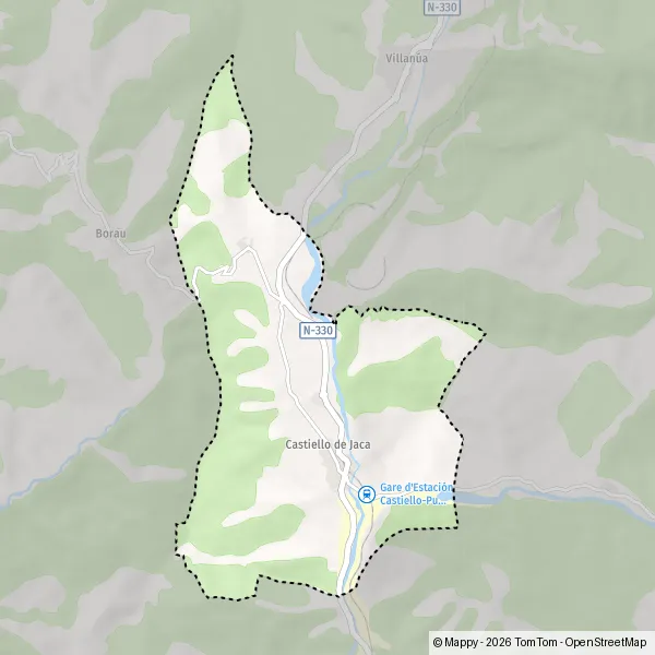 Plan Castiello de Jaca : carte de Castiello de Jaca (22710) et infos ...