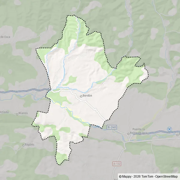 Plan Canal de Berdún : carte de Canal de Berdún (22770) et infos pratiques