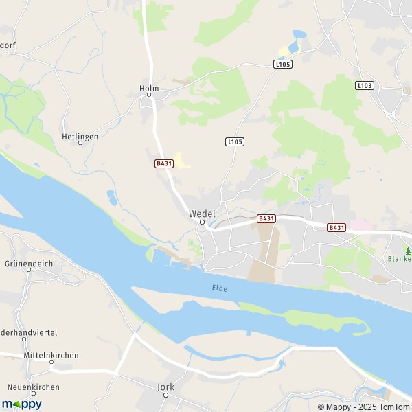 La carte pour la ville de 22880 Wedel