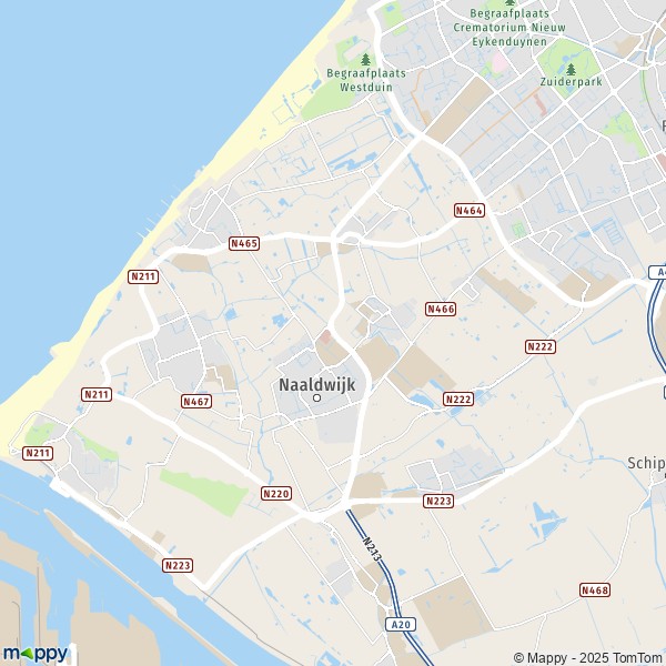 La carte pour la ville de Westland 2291-2694