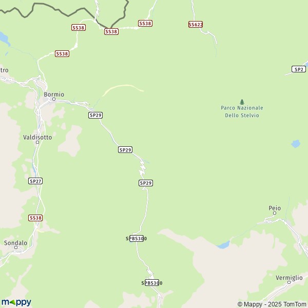 La carte pour la ville de Valfurva 23030