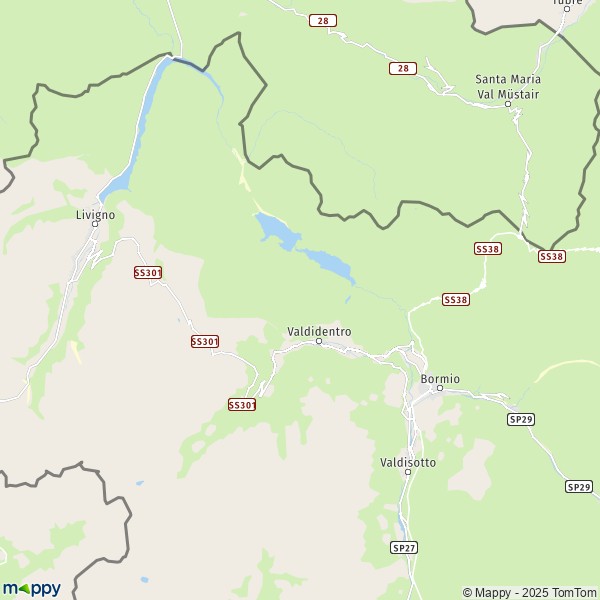 La carte pour la ville de Valdidentro 23038
