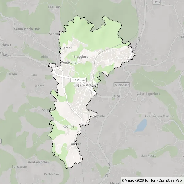 Plan Olgiate Molgora : carte de Olgiate Molgora (23887) et infos pratiques