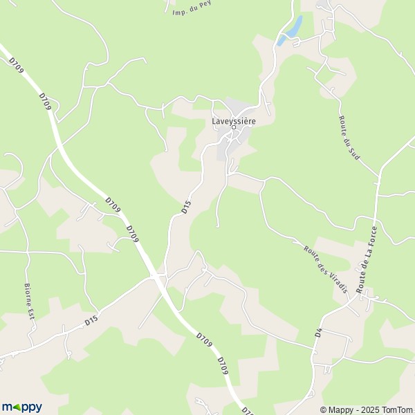 Carte Laveyssière, 24130 Eyraud-Crempse-Maurens