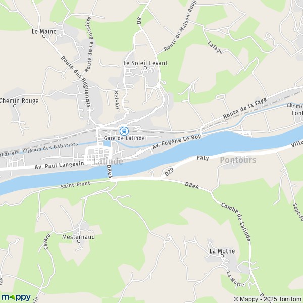 Carte Le Port de Lalinde, 24150 Lalinde