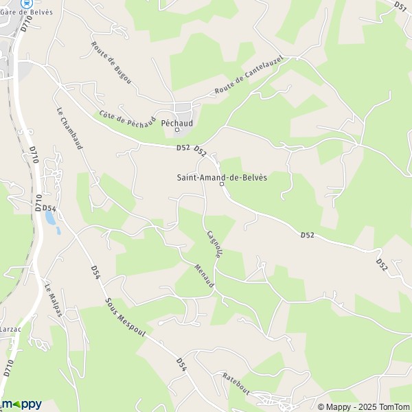 Carte Cagnolle, 24170 Pays-de-Belvès