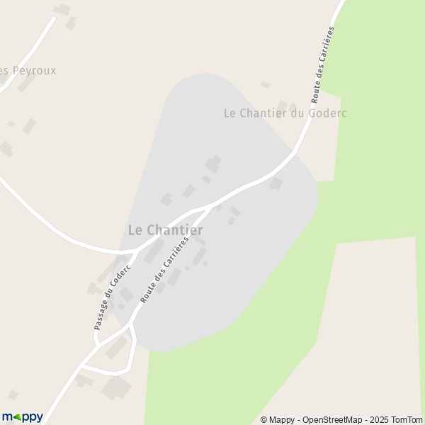 Carte Le Chantier, 24210 Limeyrat