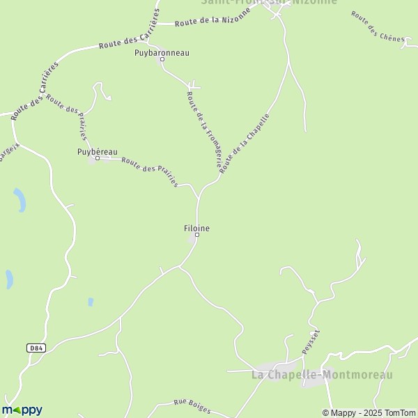 Carte Les Grands Bois, 24300 Saint-Front-sur-Nizonne