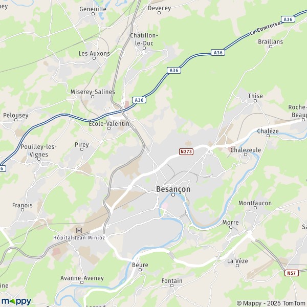 besancon carte