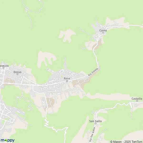 La carte pour la ville de Nave 25075