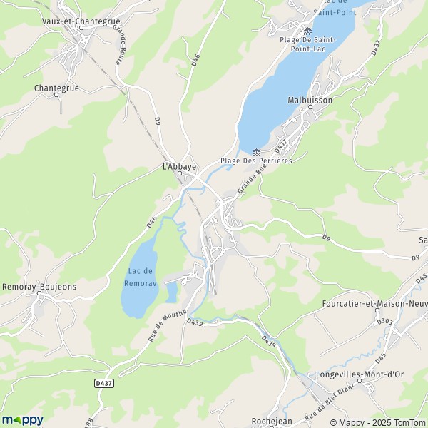 La carte pour la ville de Labergement-Sainte-Marie 25160