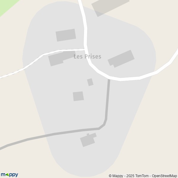 Carte Les Prises, 25300 Verrières-de-Joux