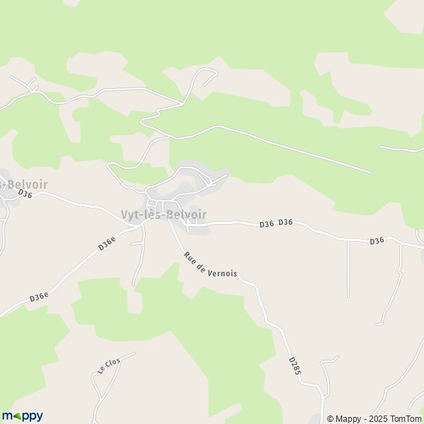 Plan Vyt Les Belvoir Carte De Vyt Les Belvoir Et Infos Pratiques