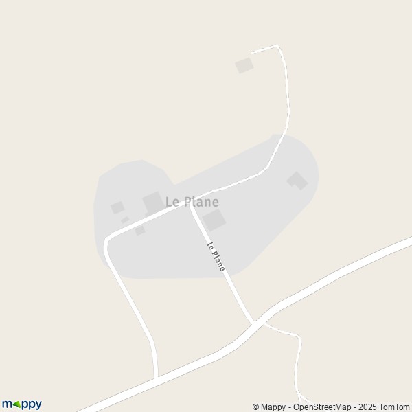 Carte Le Plane, 25690 Passonfontaine