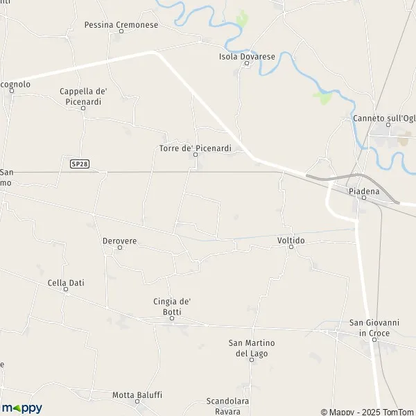 La carte pour la ville de Torre de' Picenardi 26038