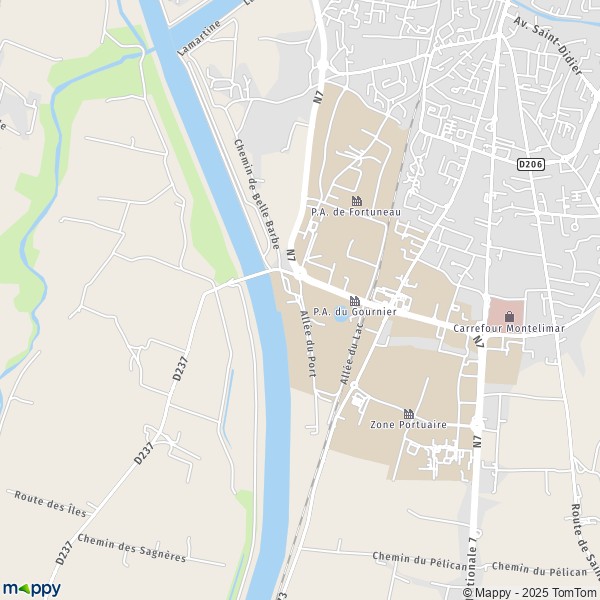 Carte P.A. du Gournier, 26200 Montélimar