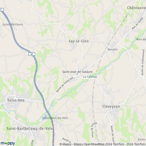 La carte pour la ville de La Motte-de-Galaure 26240