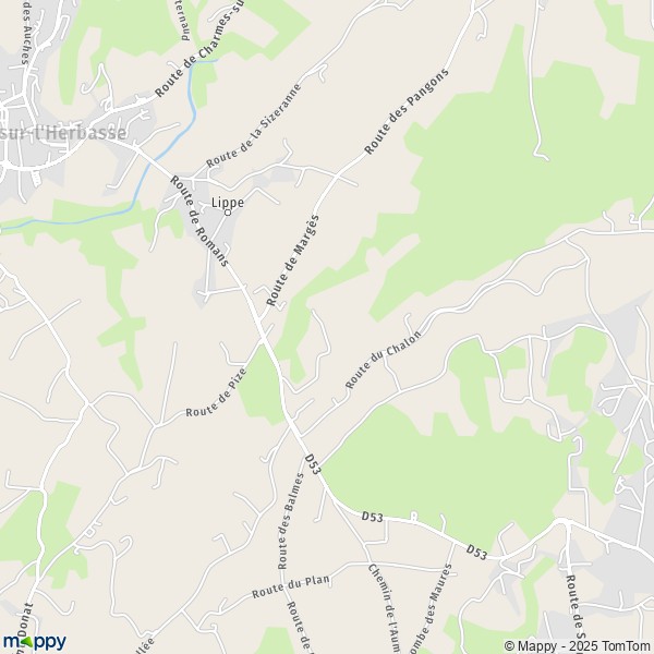 Carte Le Bois de Grasse, 26260 Saint-Donat-sur-l'Herbasse